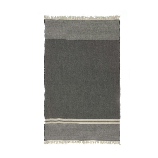 LIBECO | The Belgian Towel | Black Stripe