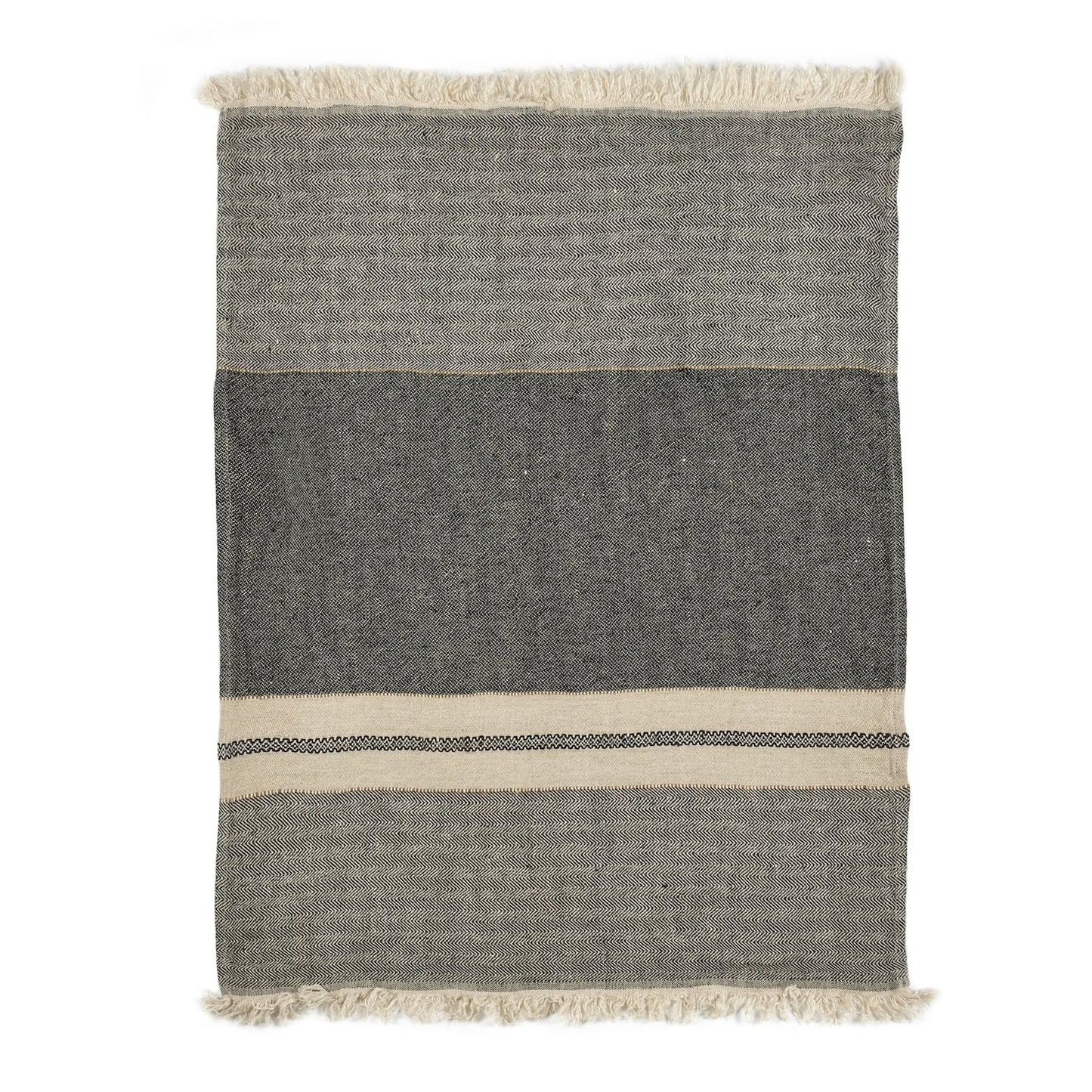 LIBECO | The Belgian Towel | Black Stripe