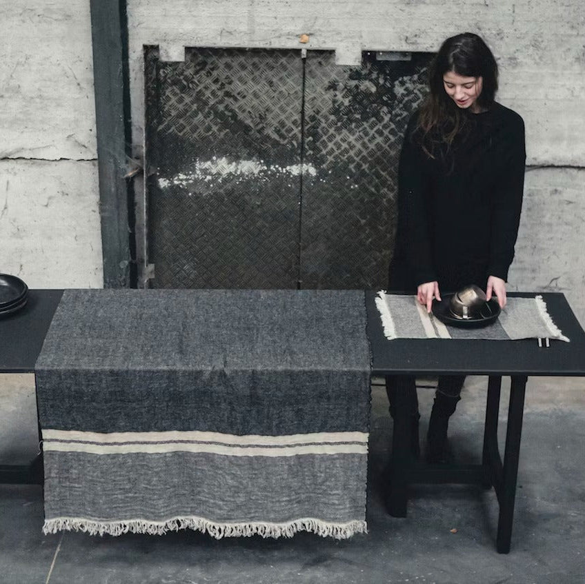 LIBECO | The Belgian Towel | Black Stripe