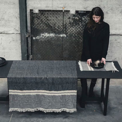 LIBECO | The Belgian Towel | Black Stripe