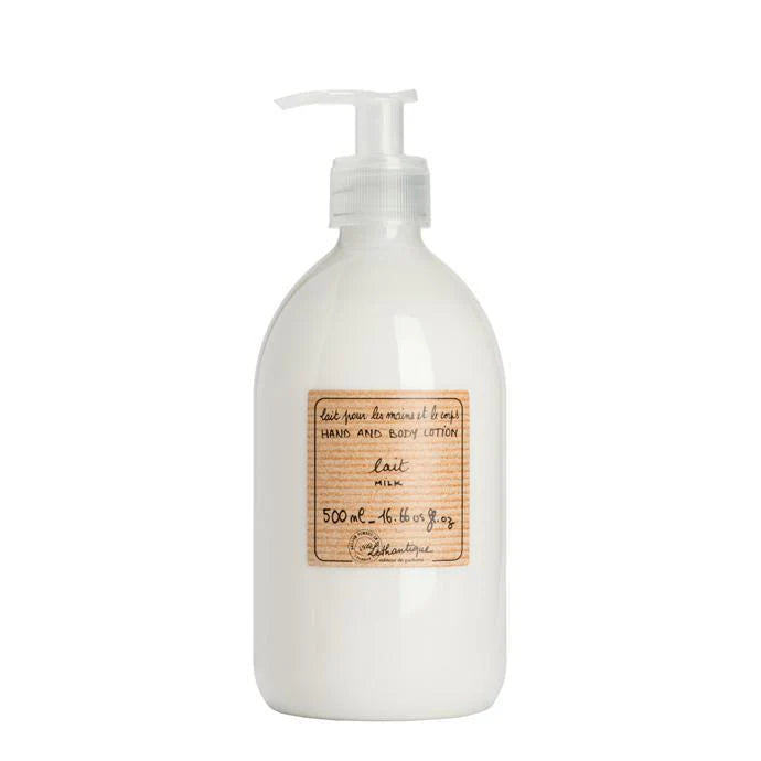 Lothantique hand and body lotion in a milk scent