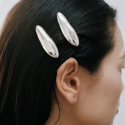 Wolf Circus bean hair clip in silver