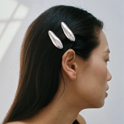 Wolf Circus bean hair clip in silver