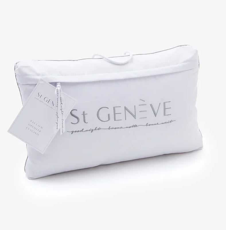 St Geneve packaging for down pillows