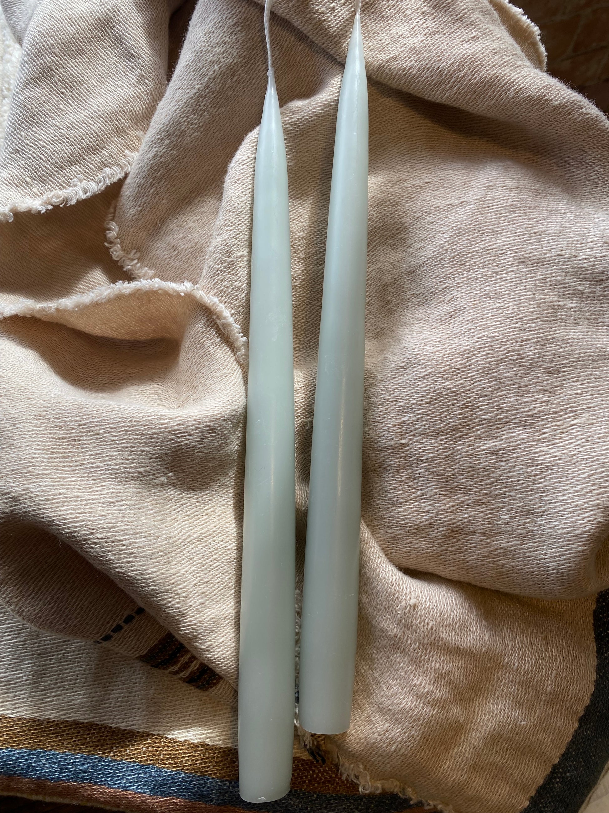 Twilight - Danish 12" Taper | Pastel Teal - display flat 