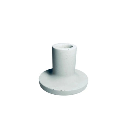Wind & Willow Co - Set of 2 Concrete Candlestick Holder 4