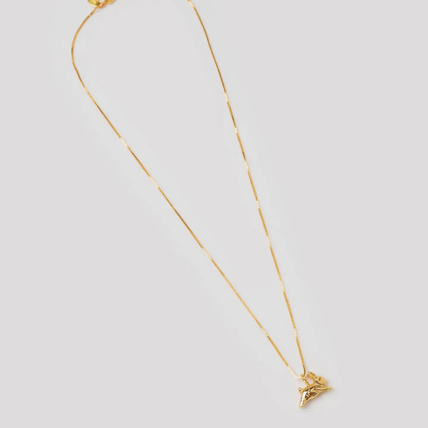 Bunny Charm Necklace | Gold