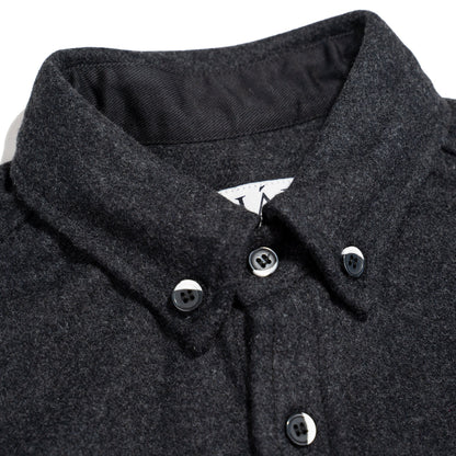 Anián Men Modern Melton Wool in Charcoal