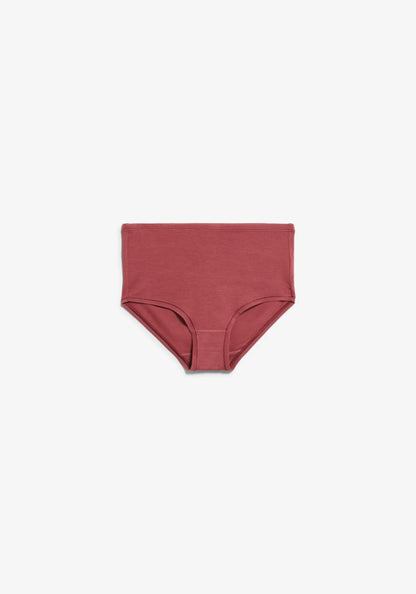 Red underwear on a light gray background