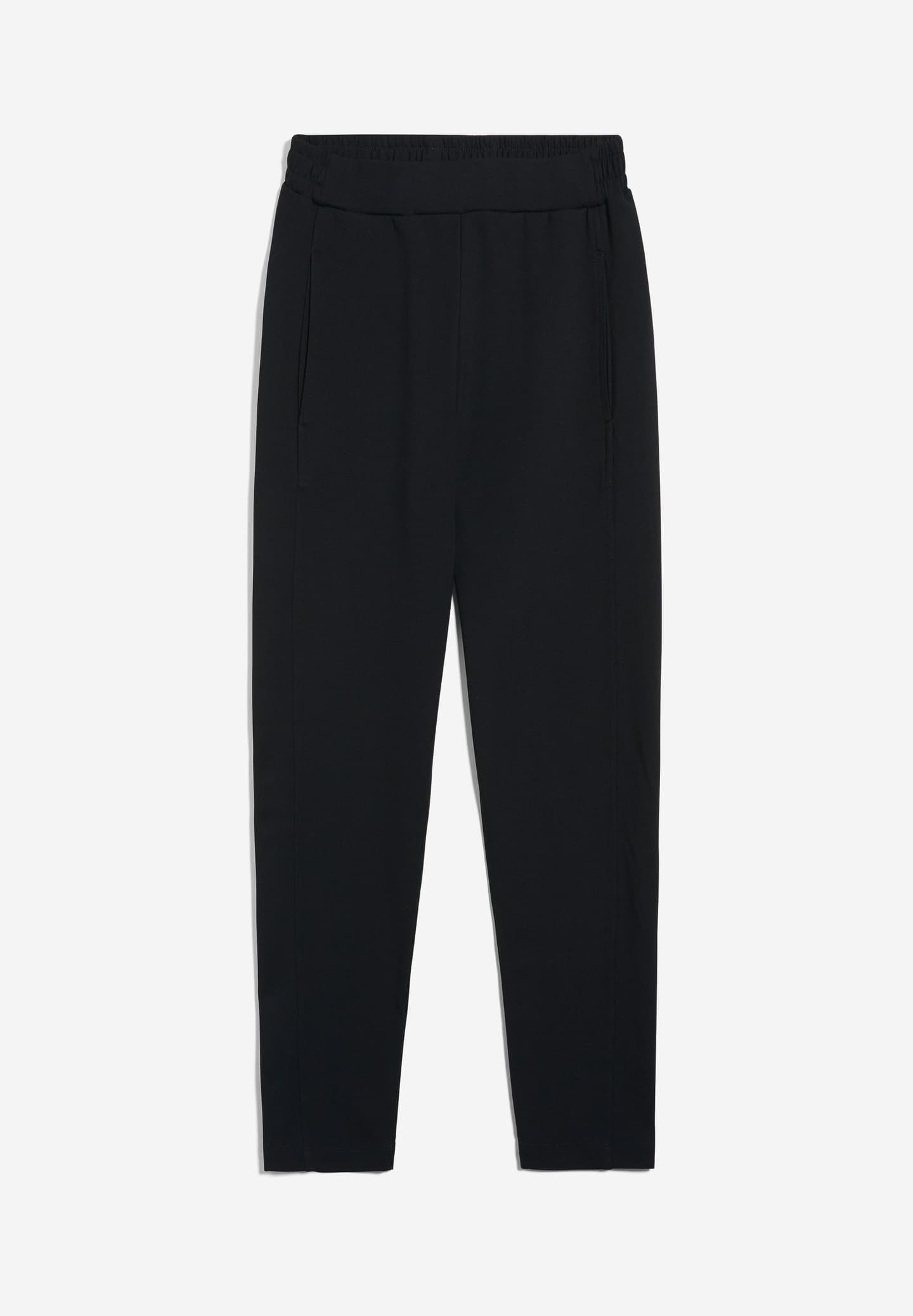 ARMEDANGELS Canada black tapered pant with elastic waistband and side pockets in Kelowna