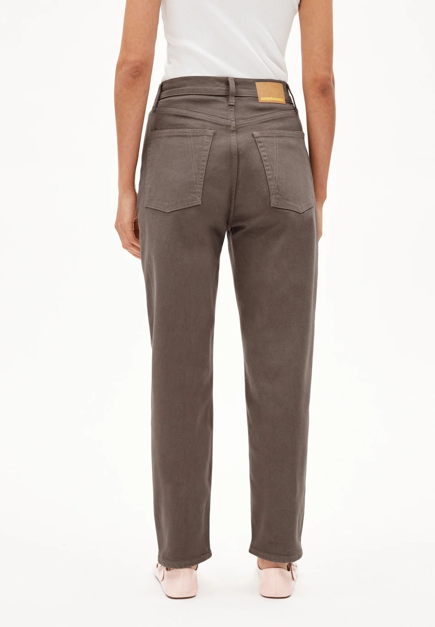 ARMEDANGELS Canada Women's Brown Denim Pants with a Stylish Back View and Comfortable Fit in Kelowna and Canada