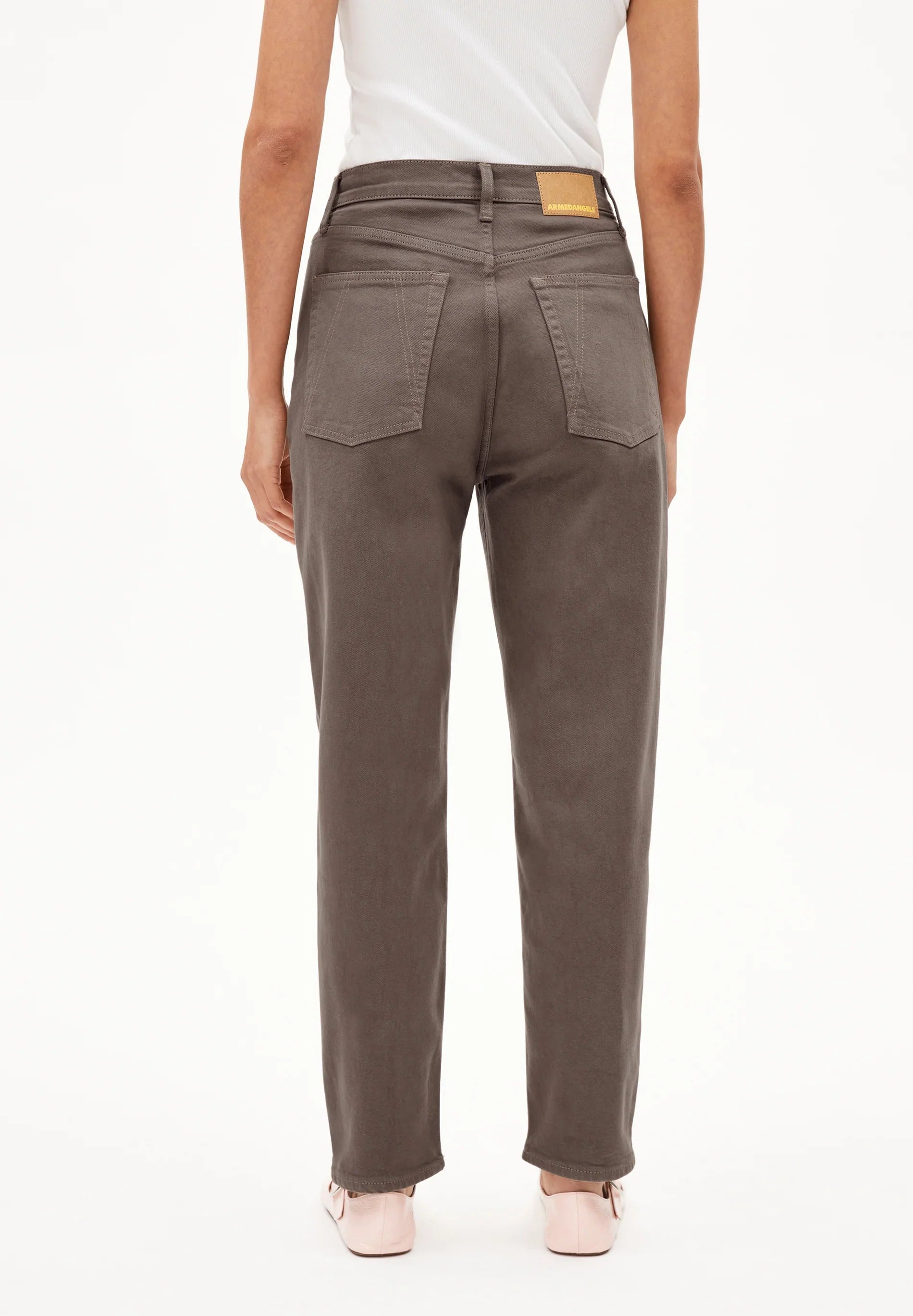 ARMEDANGELS Canada Women's Brown Denim Pants with a Stylish Back View and Comfortable Fit in Kelowna and Canada