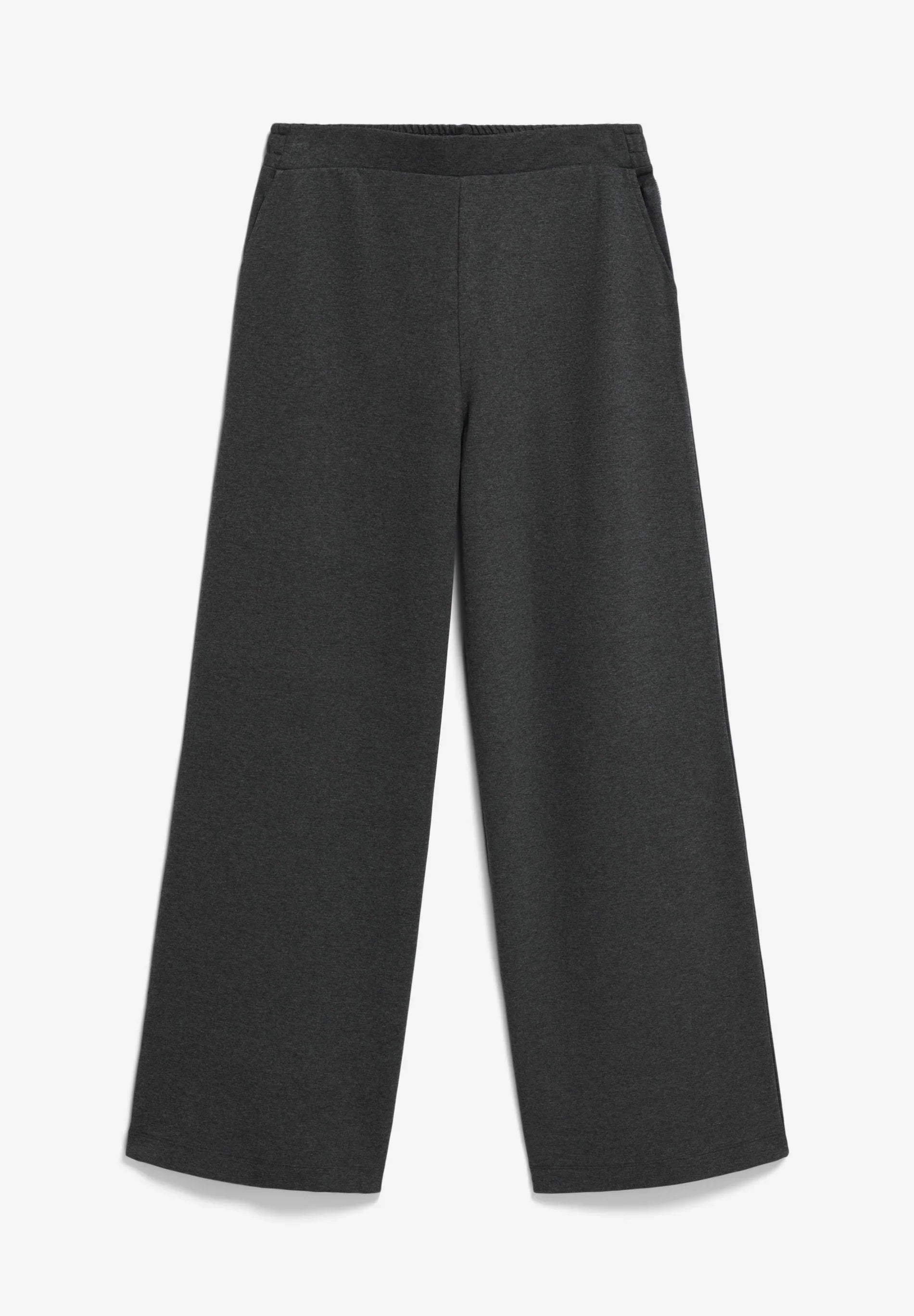 ARMEDANGELS Canada Wide-Leg Pant in Dark Gray with Comfortable Elastic Waistband in Kelowna
