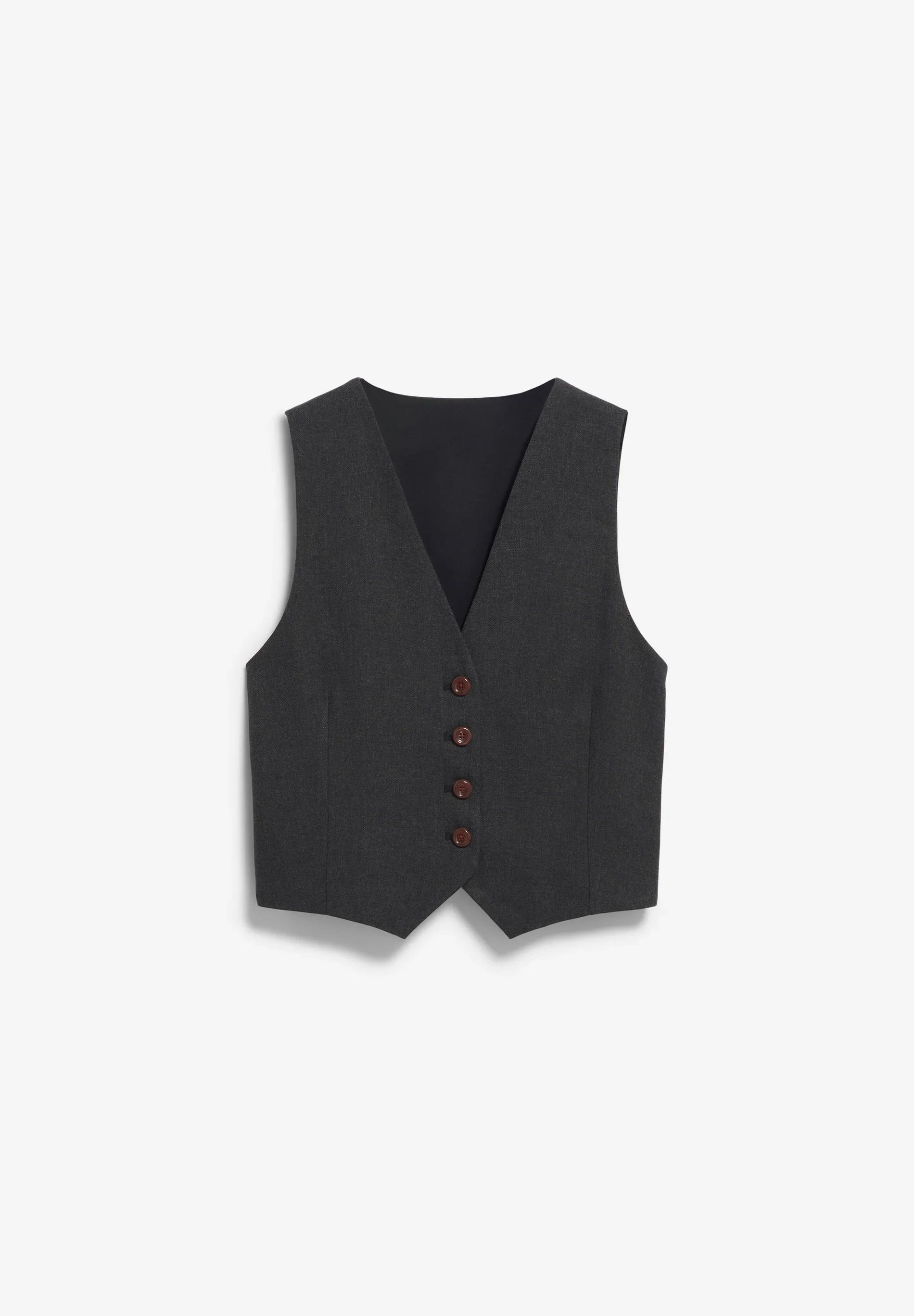 ARMEDANGELS Canada Gray Tailored Vest with Button Front Design for Smart Casual Wear in Kelowna