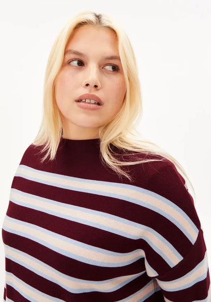 Merinaa Striped Knit Sweater- ARMEDANGELS Canada