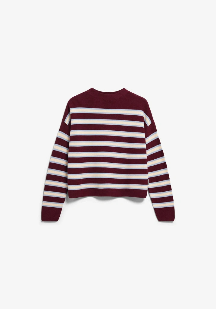 Merinaa Striped Knit Sweater- ARMEDANGELS Canada
