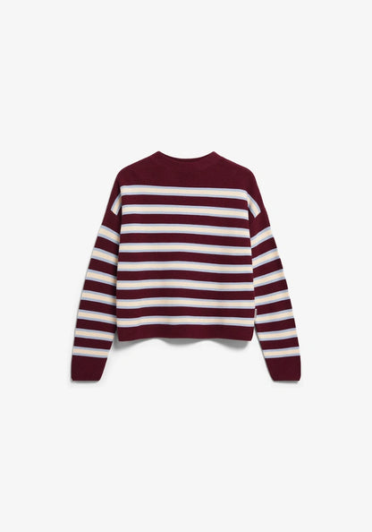 Merinaa Striped Knit Sweater- ARMEDANGELS Canada
