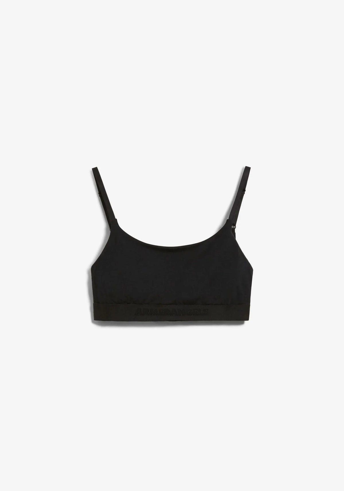 Black tovaa bralette on a white background