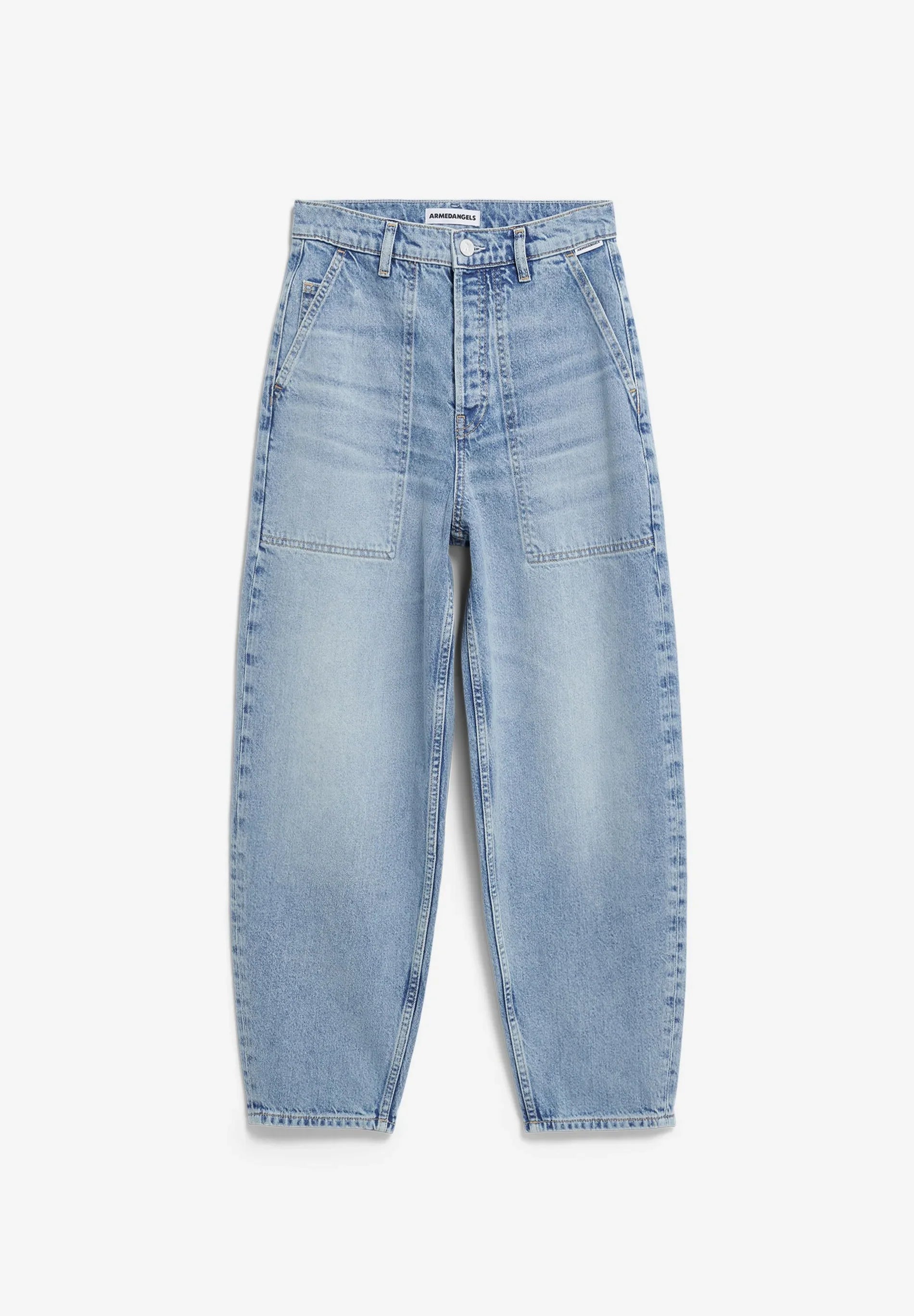 ARMEDANGELS Canada - BAARLY Carpenter Barrel Jeans in Andromedar flat lay front view