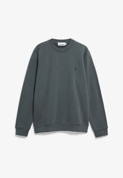 ARMEDANGELS Canada Men's Unisex Sweatshirt in Dark Grey with Classic Design and Comfortable Fit