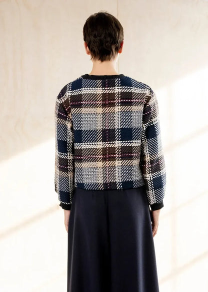 Dover Crewneck in Dipsy Plaid - Bodybag by Jude