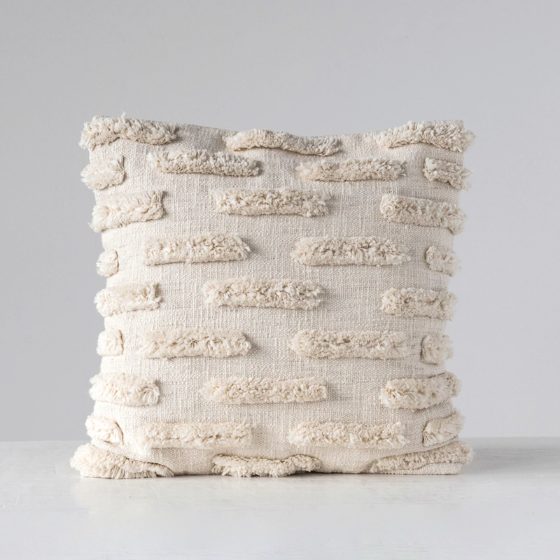 Cream Tufted Pillow