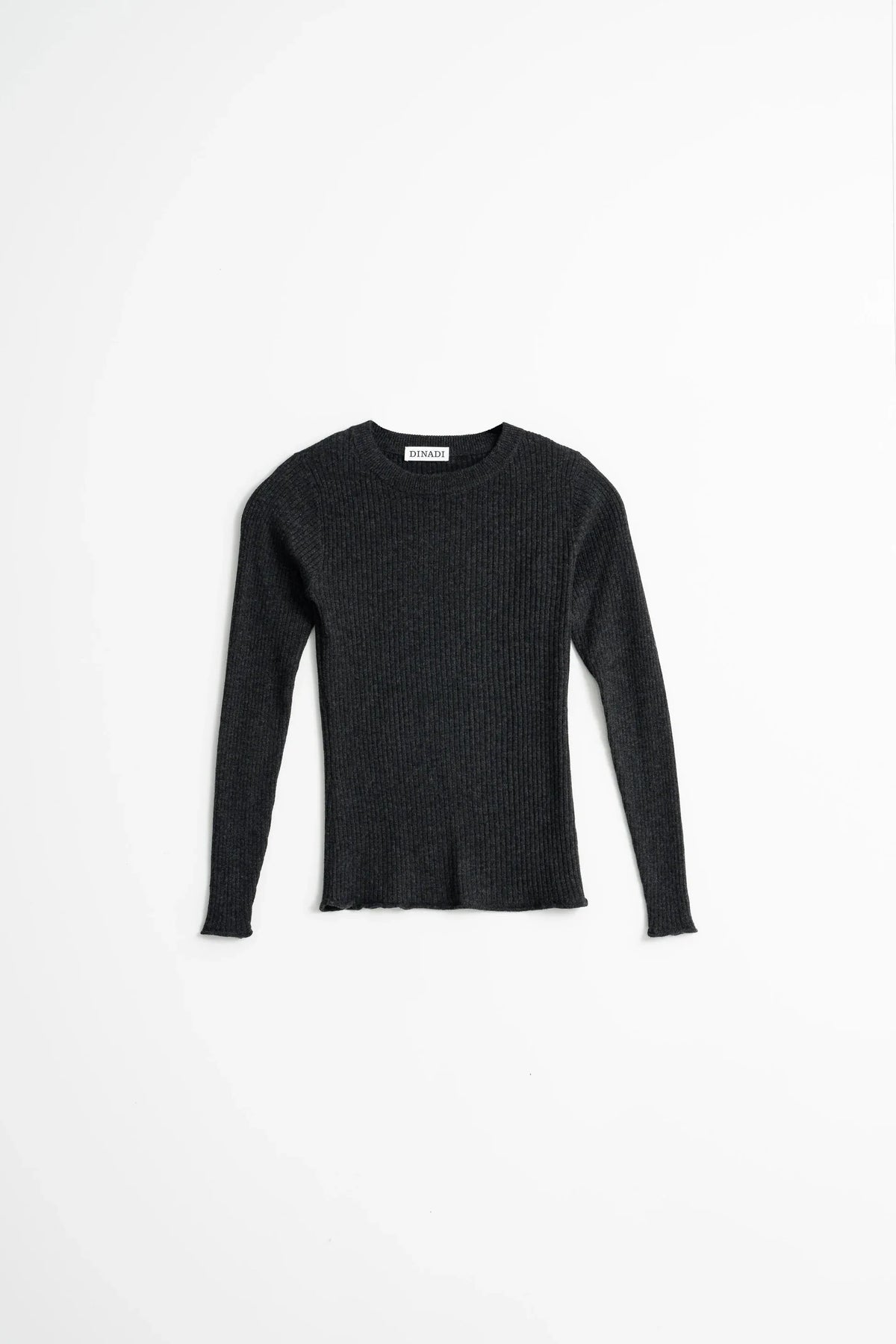 Merino Fitted Rib Sweater - Dinadi