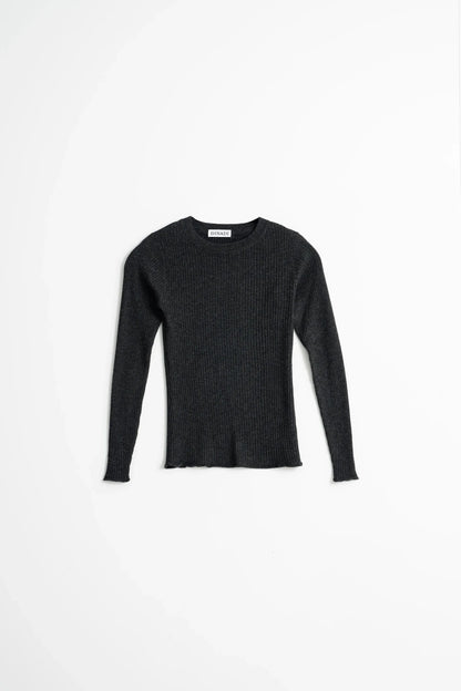 Merino Fitted Rib Sweater - Dinadi