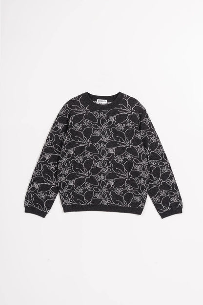 Merino Floral Sweater - Dinadi