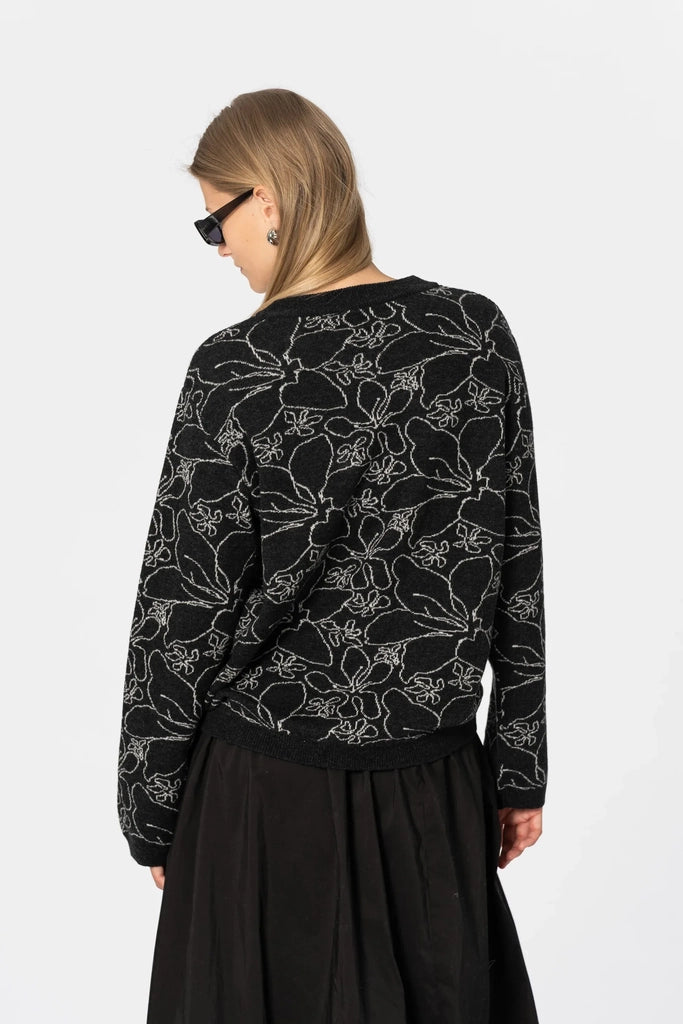 Merino Floral Sweater - Dinadi