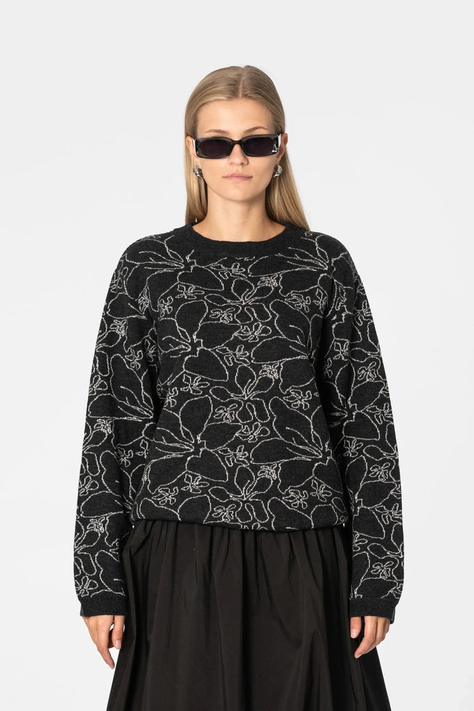 Merino Floral Sweater - Dinadi