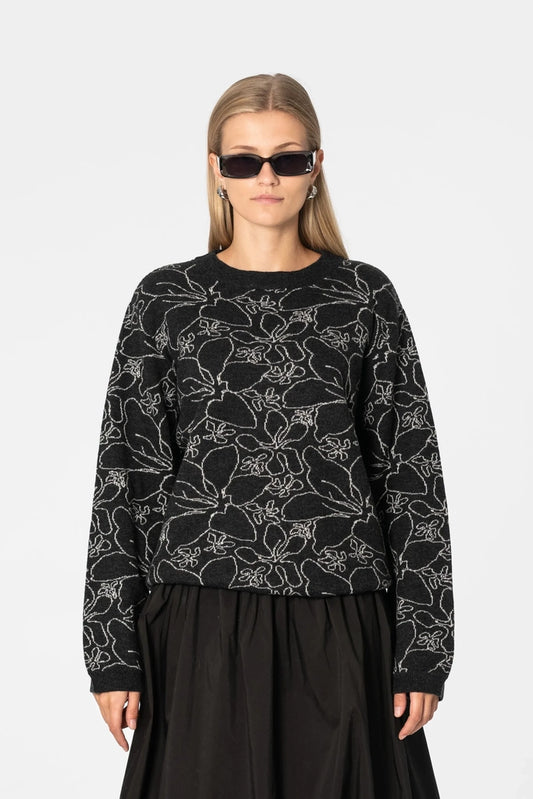 Merino Floral Sweater - Dinadi