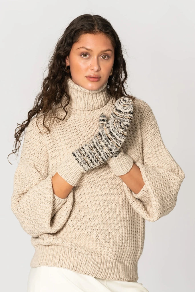 Merino Handknit Zero Waste Mittens - Dinadi