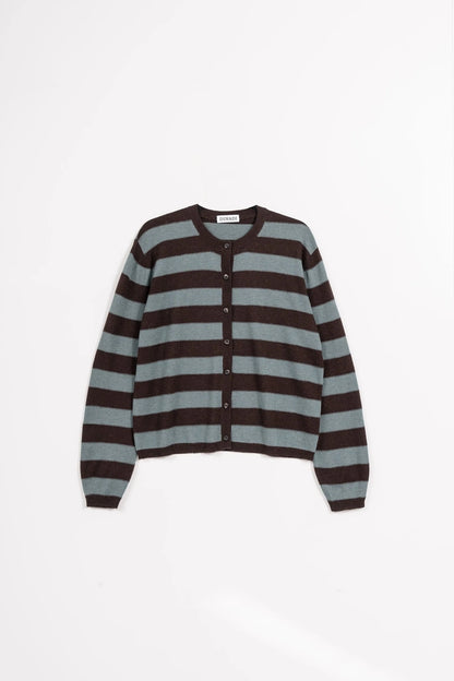 Merino Striped Cardigan - Dinadi