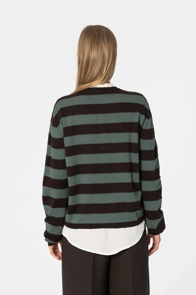 Merino Striped Cardigan - Dinadi