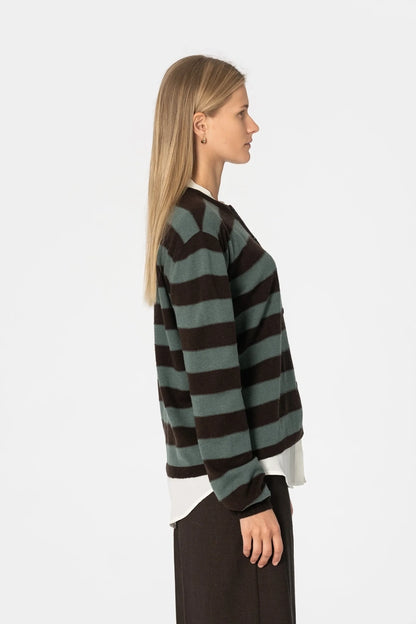 Merino Striped Cardigan - Dinadi