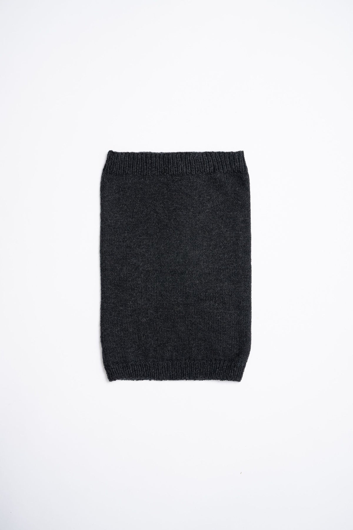 Dinadi soft charcoal neckwarmer made from warm, cozy merino wool for cold weather protection in Kelowna