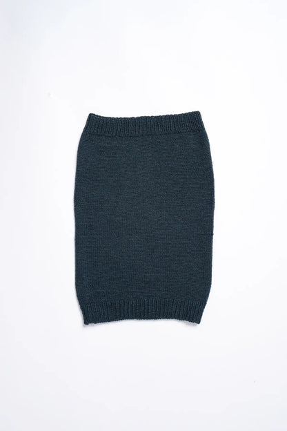 Dinadi Dark Grey Neckwarmer made from soft, warm knit merino wool for added comfort in cold weather in Kelowna