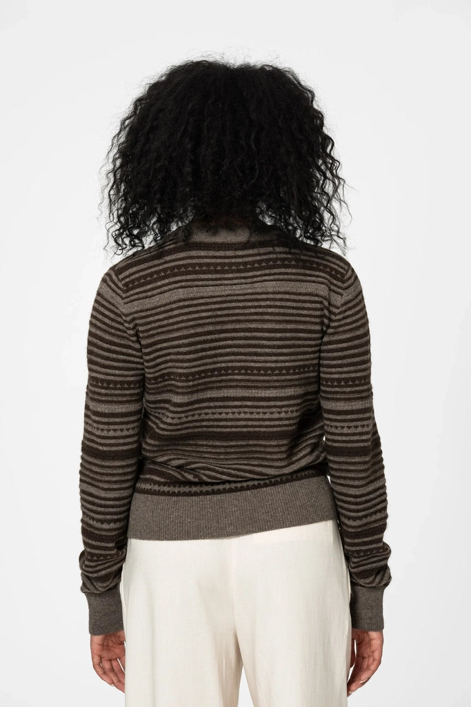 Yak Striped Cardigan - Dinadi