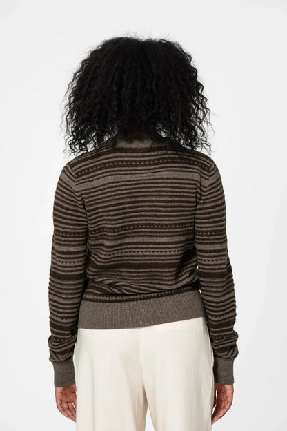 Yak Striped Cardigan - Dinadi