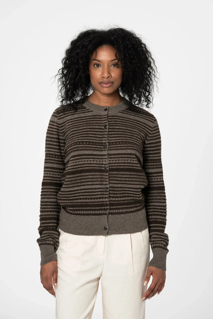 Yak Striped Cardigan - Dinadi