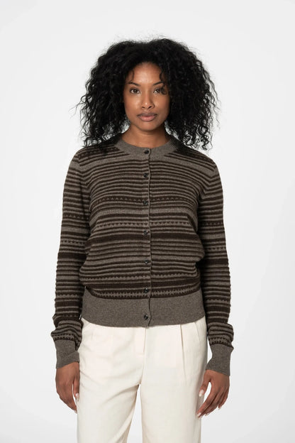 Yak Striped Cardigan - Dinadi