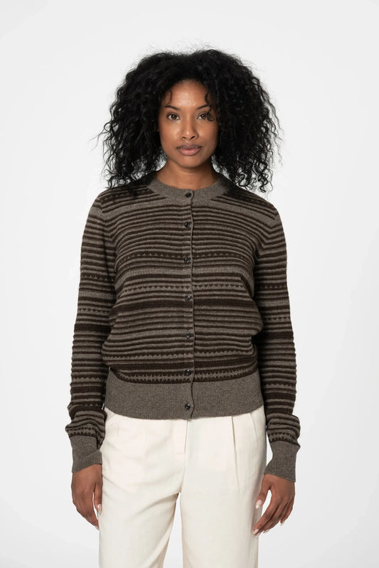 Yak Striped Cardigan - Dinadi