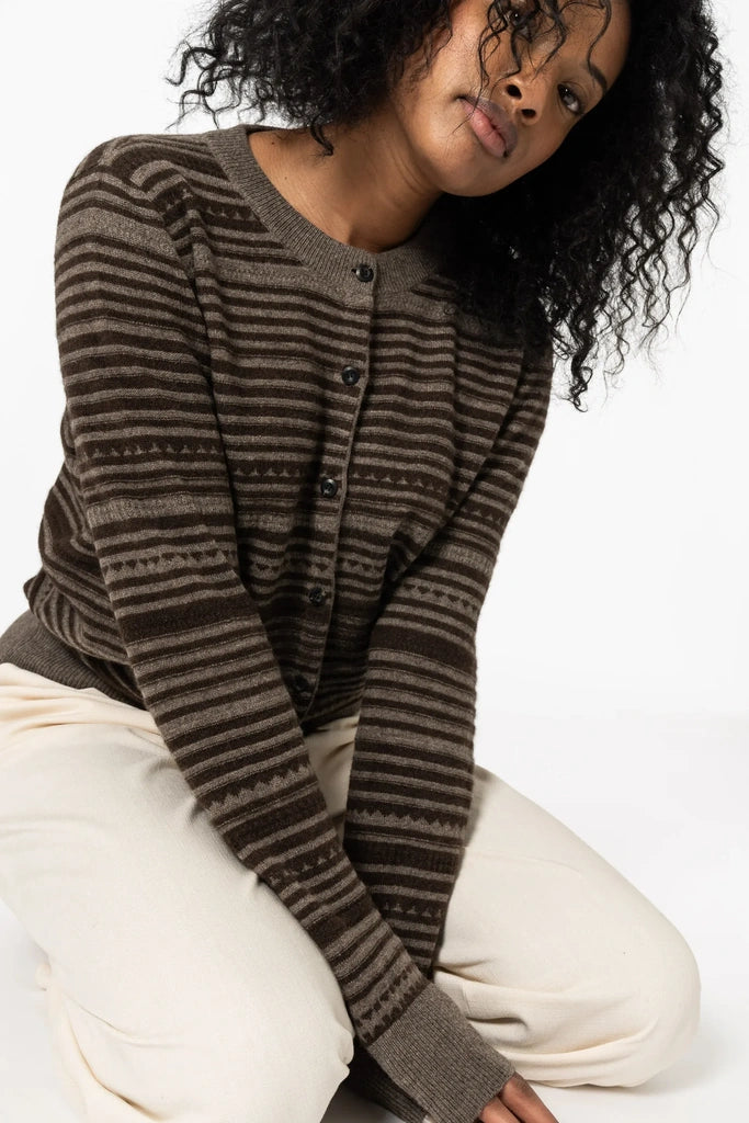 Yak Striped Cardigan - Dinadi
