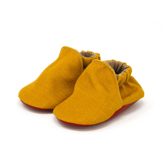 Little Grapefruit Linen Bootie