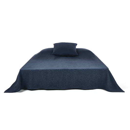 LIBECO | Hudson Blanket | 130x89" | Navy