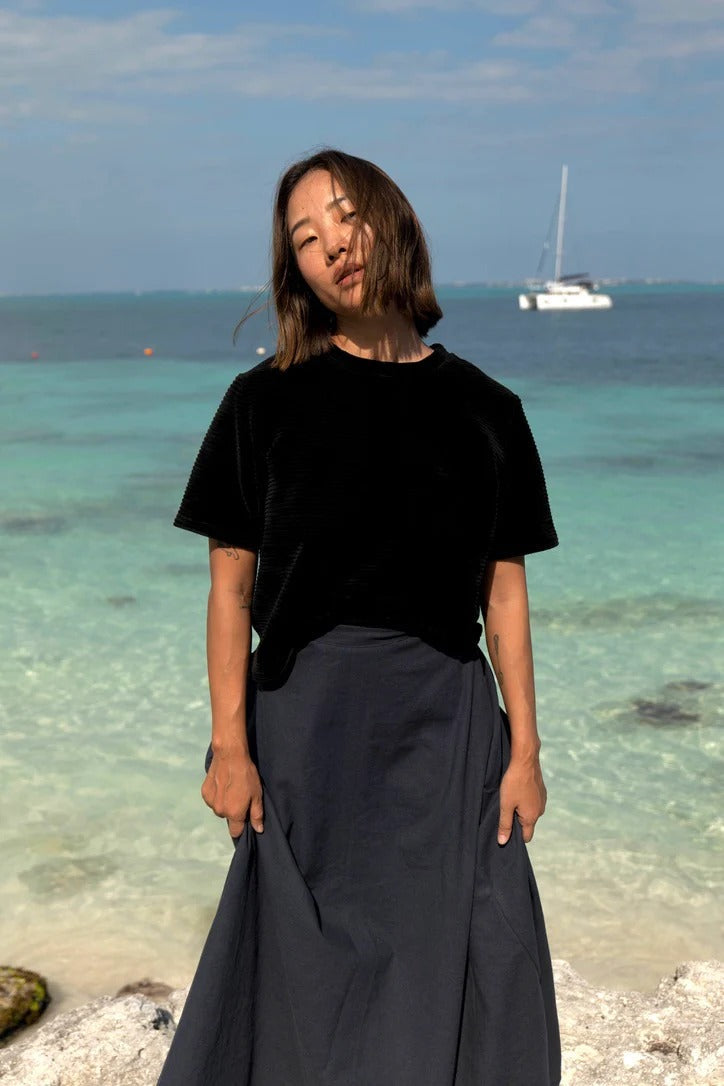 Savannah Skirt in Indigo