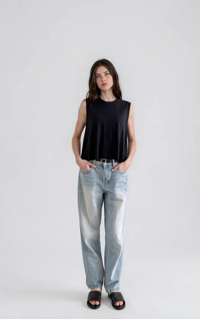 Cropped Muscle Tee - It Is Well L.A Canada