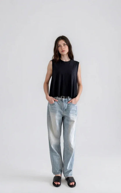 Cropped Muscle Tee - It Is Well L.A Canada