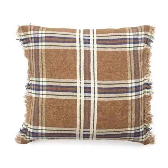 Batsi Check Pillow Cover | 25x25" | LIBECO